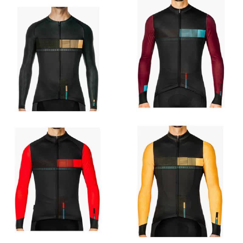 Spring and Autumn Men's Cycling Wear Summer Long Sleeve Suit Bicycle Mountaineering Team Edition Roller Skating Suit Outdoor Sportswear