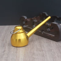 Желтый металлический заварочный чайник