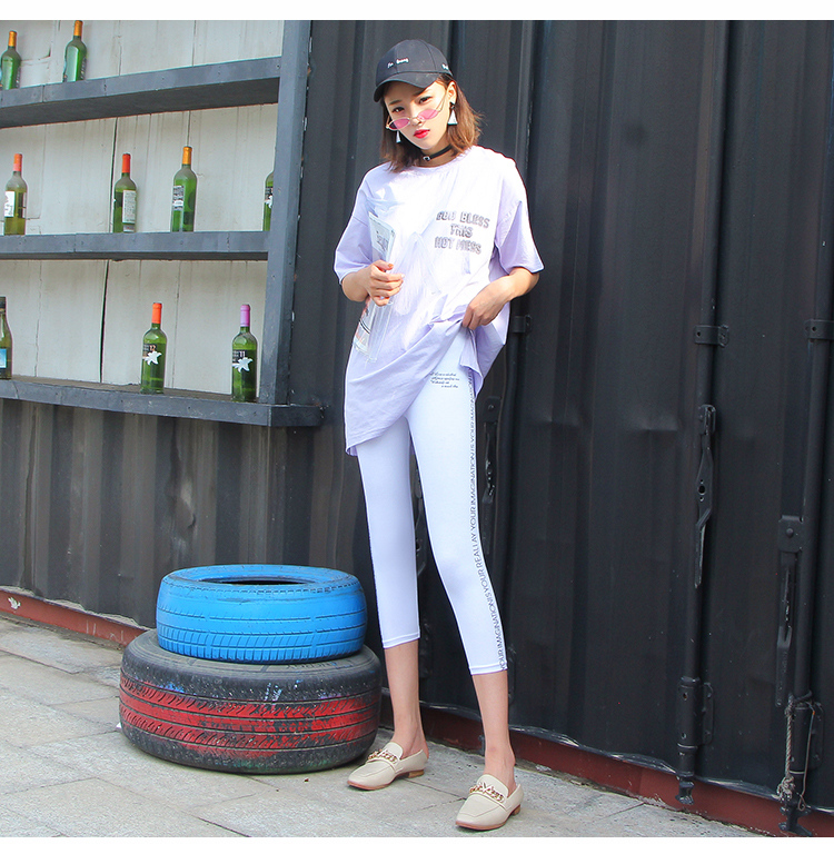 2018 mùa hè mới 7 điểm năm điểm quần bảy điểm quần mặc phần mỏng cotton kích thước lớn stretch shorts xà cạp phụ nữ quần áo nữ mùa hè giá rẻ