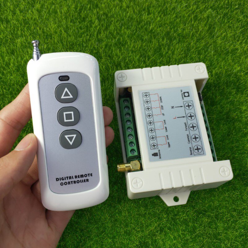 DC12V-48V220V2路电机正反转开关道闸开关 电动门开关带限位接口