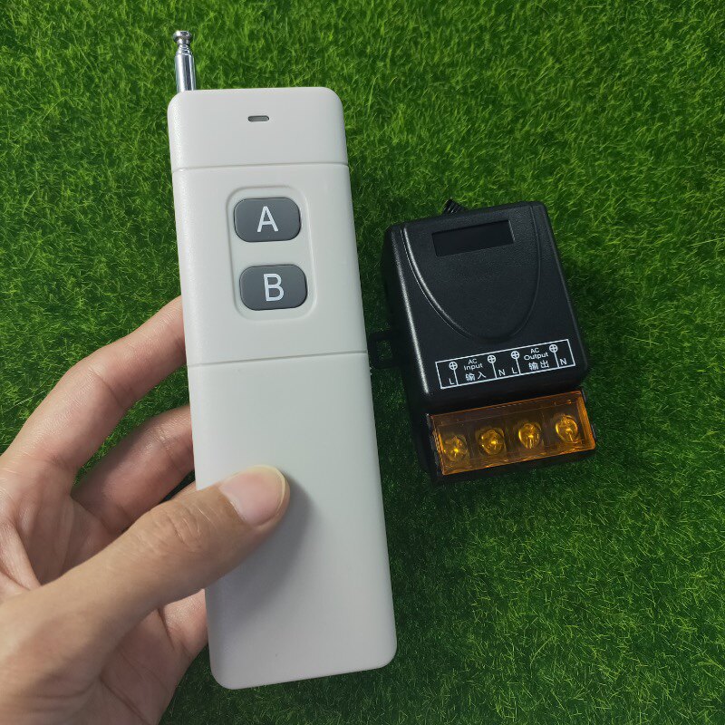 85V-250V单路灯具 水泵大棚电机抽水机开关配2键大功率无线遥控器