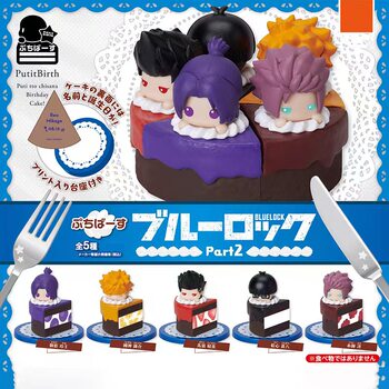 In Stock Japan Stasto Q Version Blue Prison Blue Lock Cut-Out Small Cake Gashapon 2Nd Edition