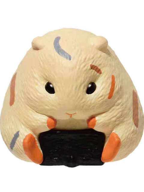 [in Stock] Japan Yell Triangle Hamster Rice Ball Ham Figurine Gacha Model