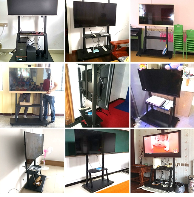 LCD TV di động đứng tầng đứng giỏ hàng loại phổ quát kệ phổ quát một máy giá dọc - TV