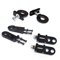 Single-speed bicycle zipper device aluminum alloy fishtail fork tight chain dead speed BMX street car double hole top chain device