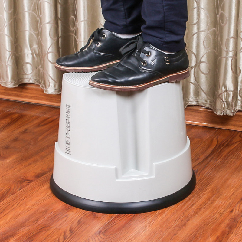 Climbing stool pick-up step stool footstool ottoman stool sitting stool library book stool double-layer plastic climbing stool