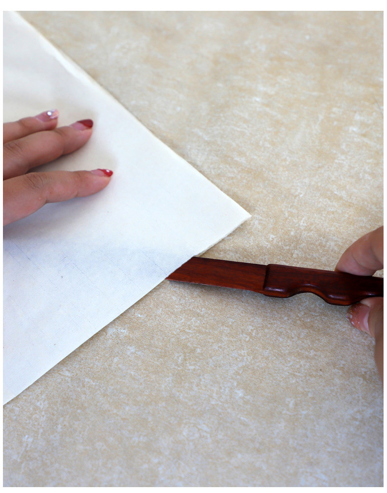 Резак для бумаги 国画宣纸裁纸刀实木裁宣纸复古手工竹刀拆信刀文房四宝小型切纸刀