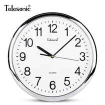 TELESONIC Uranus Simple fashion wall-mounted clock Bedroom study Living room meeting room silent quartz clock