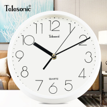 TELESONIC Uranus ROUND WALL CLOCK Modern Simple Mute Clock Living Room Decorative QUARTZ CLOCK