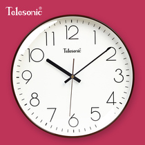 TELESONIC Uranus silent living room wall clock fashion simple watch Nordic decoration British clock SH721