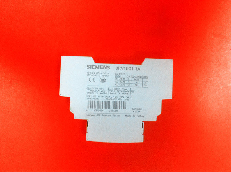 Siemens motor protector auxiliary 3RV1901-1A 1B 1C 1D 1F 1F 1F with VAT