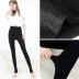 Quần legging Langsha mặc quần cạp cao cạp cao vừa ấm chân mùa xuân và mùa thu đông cộng với vớ nhung dày quần ngố nữ Quần tây thường