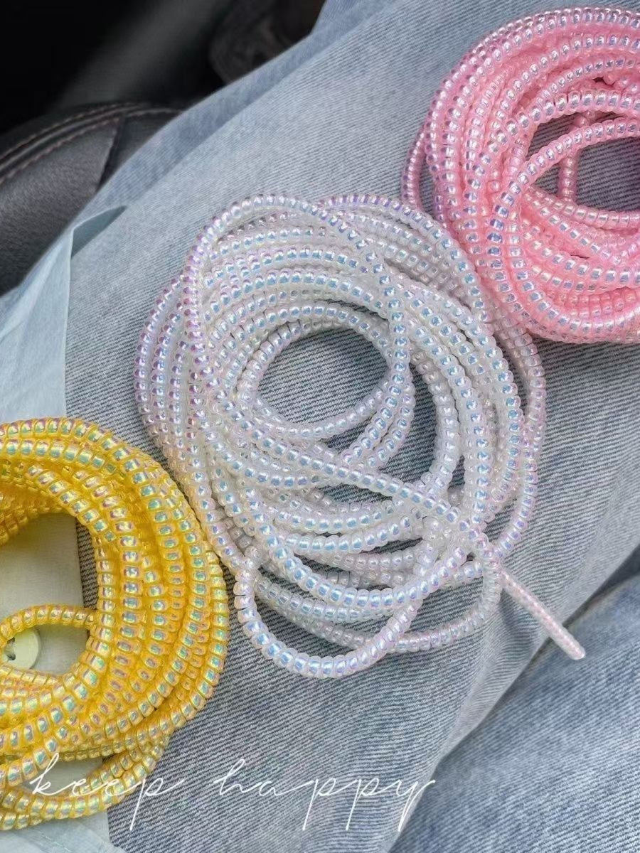 Mobile Phone Data Cable Winding Protection Rope Is Suitable for Apple, Huawei, Oppo, Xiaomi, and Vivo Charging Springs to Prevent Breakage