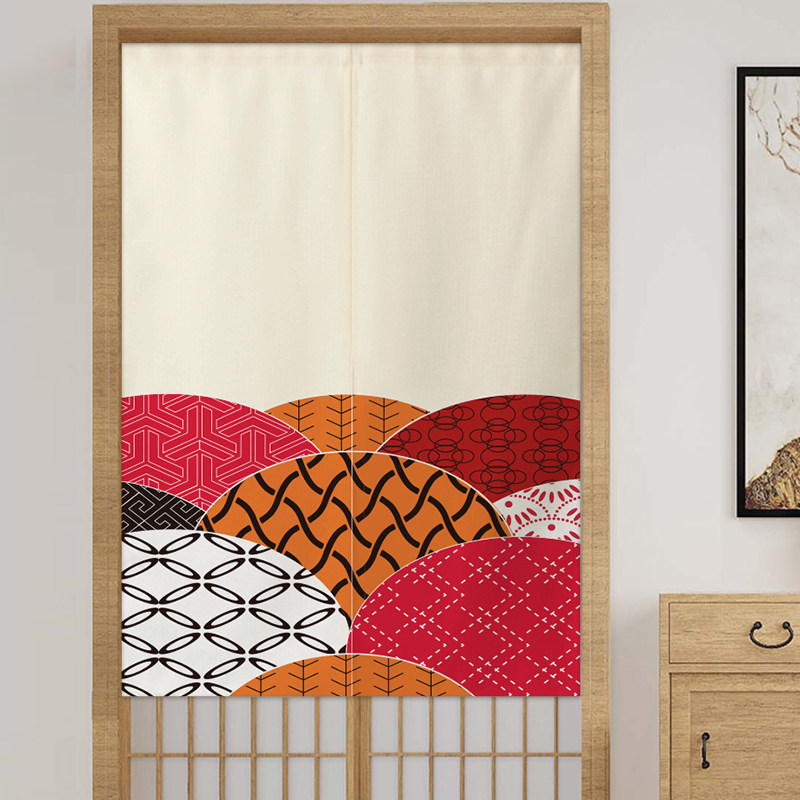 Day Style Flower-free cloth door curtain Home Creative Kitchen anti-smoke make-up Room Clapboard curtain shielded cloth curtain