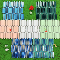 Kiln-turned ice cracked small arrow-shaped mosaic retro light luxury Internet celebrity bathroom bathroom bar kitchen background wall tiles