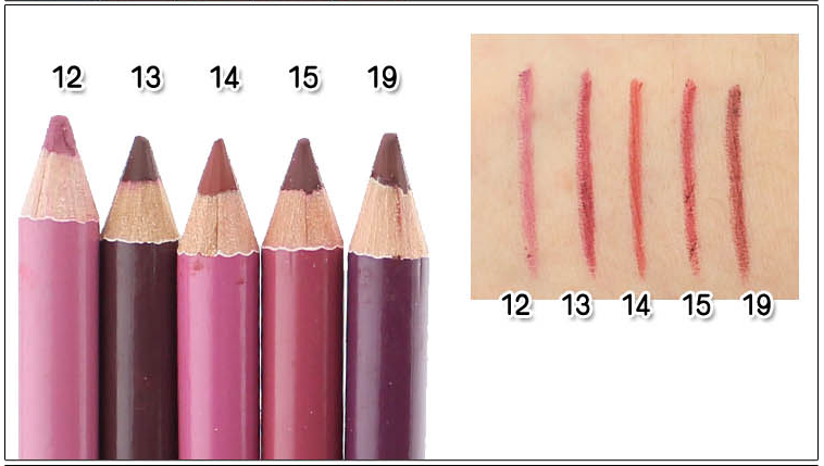 Mua 2 tặng 2 Hàn Quốc dễ dàng để màu nude môi bút chì môi lót màu nude không thấm nước chính hãng Hàn Quốc lip bút chì son môi chính hãng son mamonde bảng màu