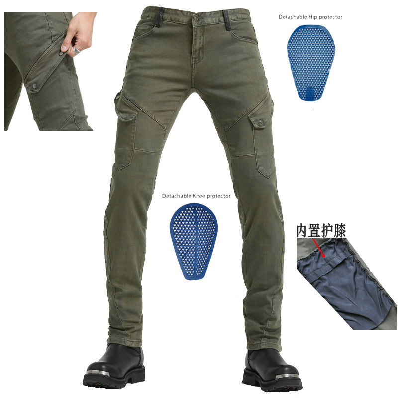 2020 New locomotive jean cycle cycle cycle rider repair jeans anti - wrestler cross - country summer