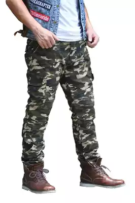 Locomotive camouflage pants riding camouflage pants motorcycle jeans fall pants season Knight camouflage pants