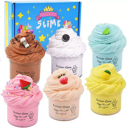 DIY Butter Slime Fruit Kit мягкий не липкий облачный слайм SCENT