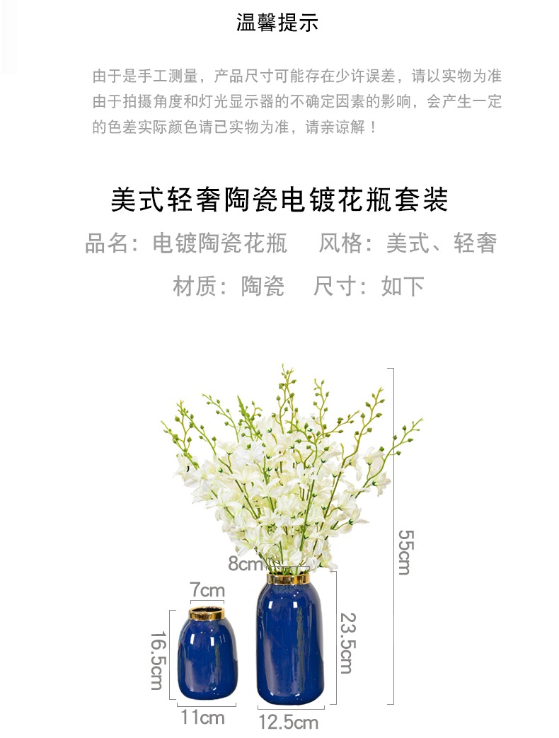 Jane 's light and decoration ceramics hydroponic vase I sitting room porch decorate table furnishing articles household act the role ofing is tasted simulation flower arrangement