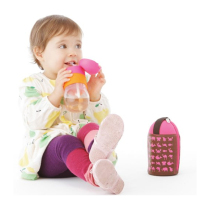 Thermos Dining Magician Baby Straw Plastic Cup Infant Toddler Drinking Cup Free Cup Cover 