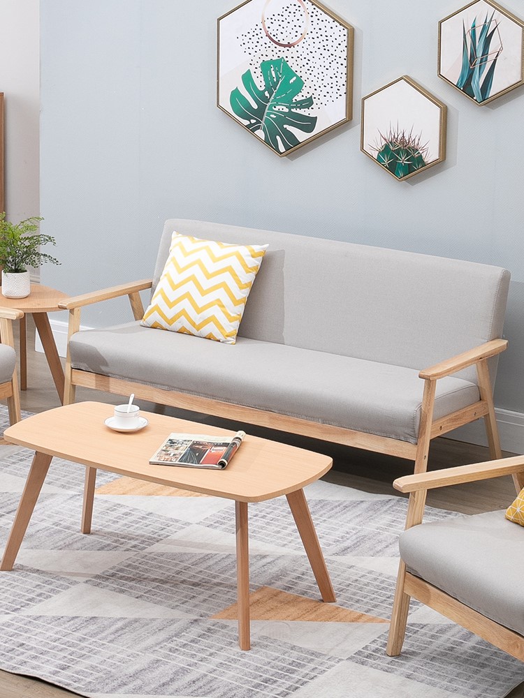 Small Family Type Simple Sofa Single Chair Net Red Nordic Minimalist Modern Fabric Day Style Double Living Room Rental