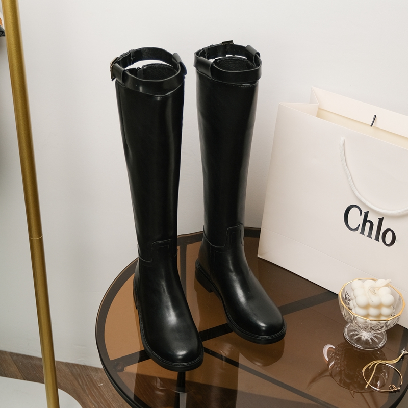 Lacquer Steps Forest 2021 New Winter Without Kneecap Boots Bull Leather 100 Riding Long Barrel Riding Boots Woman High Silo Boots boots T