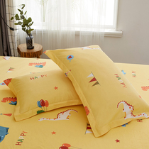 Cartoon Pillowcase Pair Dress Home 48cmx74cm Pure Cotton All Cotton Nordic Large Single Pillow Headgear Pillow Leather