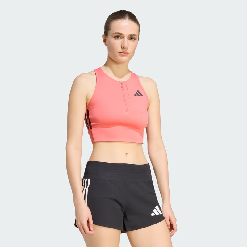 Adidas Adizero Racing Training Running Sports Cool and Breathable Reflective Pocket Compression Pants and Vest