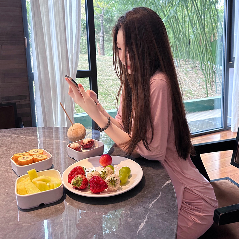 Qushui Lanting Pajamas High-End Same Style Bathrobe Cool Silk Unisex Sauna Suit Home Wear 【Limited Edition】