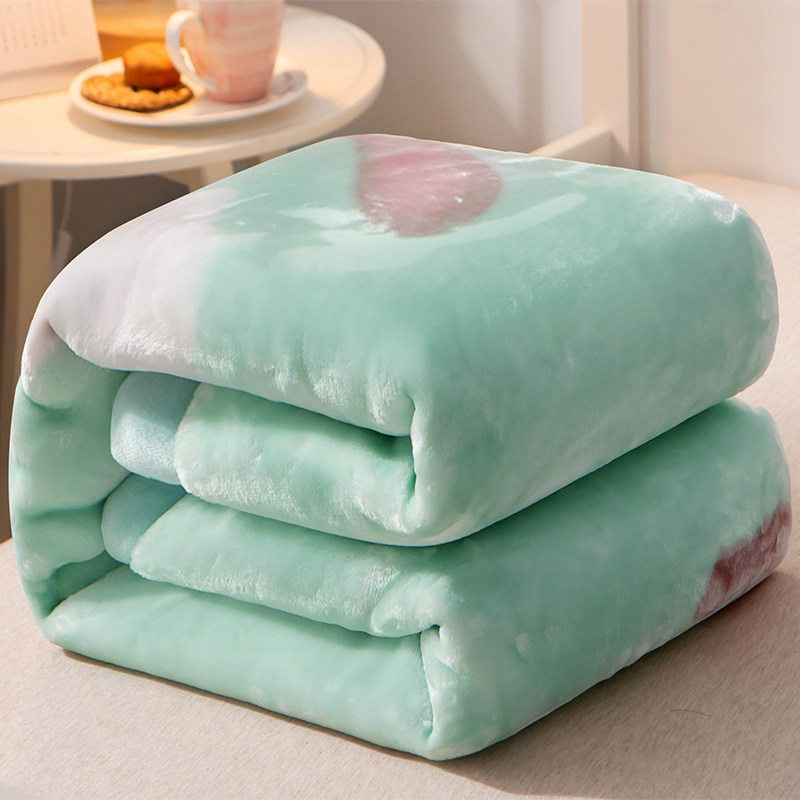 Children's baby blanket Double thickened baby blanket Kindergarten nap small blanket Autumn and winter coral velvet quilt