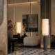 Hotel Sales Department Lobby Italian-Style Light Luxury Floor Lamp Imitation Marble Retro Living Room Designer Model Room Tea Room Lamp