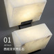 Natural Style Natural Marble Wall Lamp Italian Light Luxury Living Room Model Room Bedroom Bedside Designer High-End Background Wall