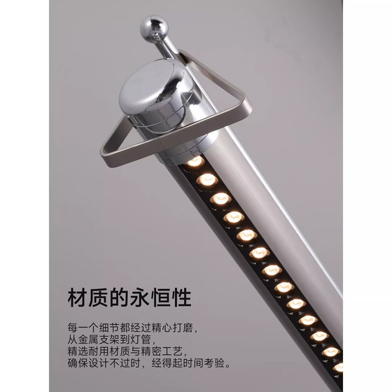 Modern Minimalist Restaurant Chandelier, Italian Light Luxury, High-End Feel, Linear Bar Counter Island Table Dining Table Office Area Lighting Fixtures