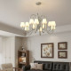 Danish Apollo Bauhaus designer villa living room with chandelier, clothing store, glass restaurant, staircase corner