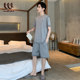 Men's Pajamas Summer Short Sleeve Modal Ice Silk Thin Plus Size Casual Simple Summer Men's Home Clothing Set