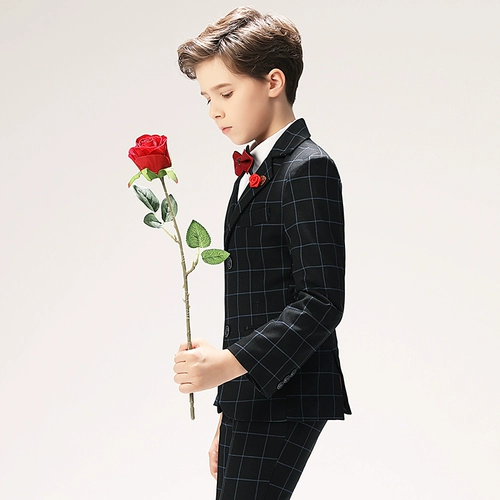 Костюм мальчика цветочника, классический костюм, платье для мальчиков, пианино, наряд для музыкальных выступлений, подходит для подростков