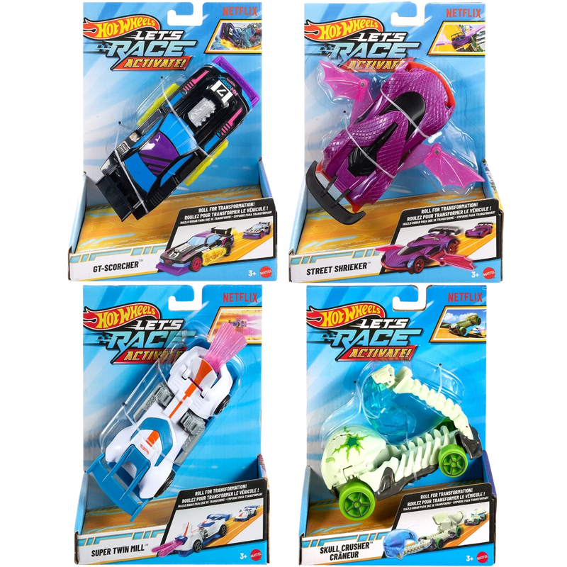 Hot Wheels Racing Scene Series Gt Racing Car Street Roarers Bone Shaker Toy Car Model