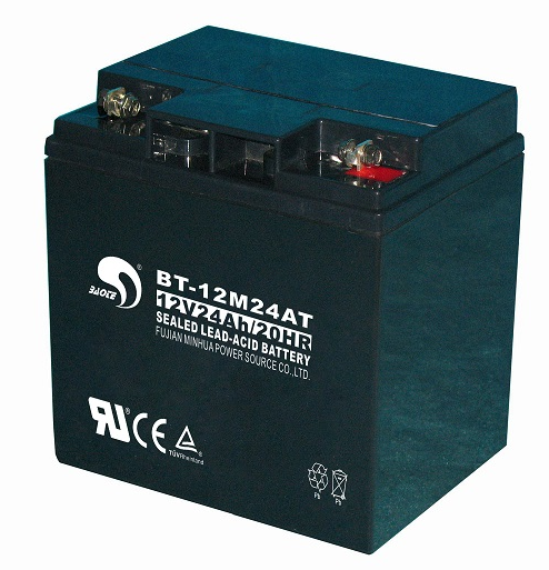 Set BT-12M24AT (12V24Ah 20HR) Lead Acid Battery Gulf Fire Mainframe Battery