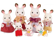 Детский игровой набор sylvanian*families森林动物家族别墅公仔巧克力兔家族公仔 Other