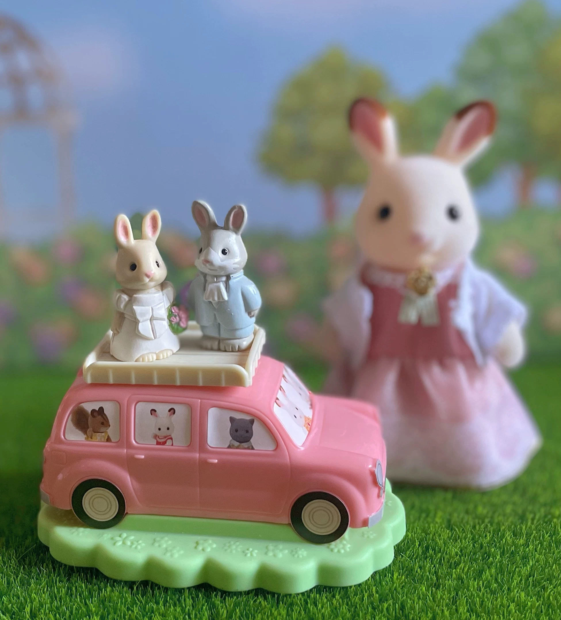 Sylvanian* Families лесные животные семья кукла-представление о семье марка вина игрушка-прикол машина