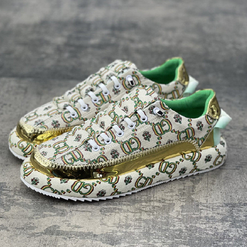 Men's shoes 2022 New summer breathable One foot pedal linen casual shoes Han version 100 lapped heightening character motherboards shoes