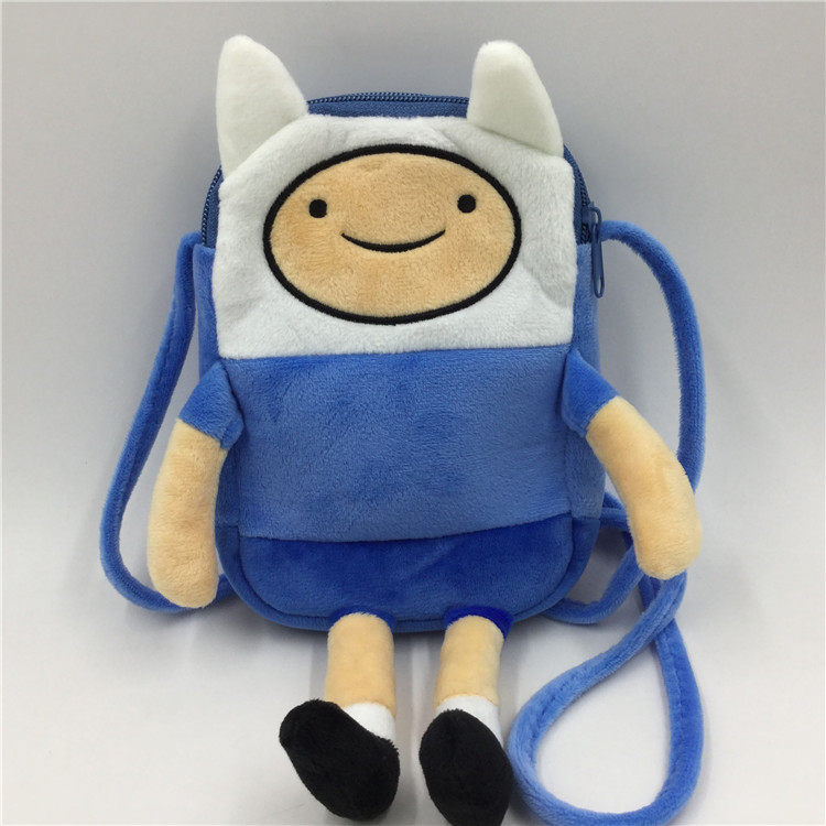 Cute soft girl girl heart Po green game machine Old fur plush toy shoulder bag bag zipper gift mobile phone bag