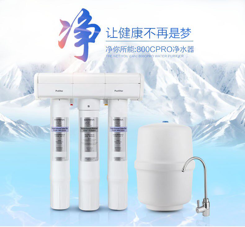 Pleasant 800CPRO Water filtration machine RO reverse osmosis water purifier Home Water Purifier Kitchen Straight Drinking Pure Water