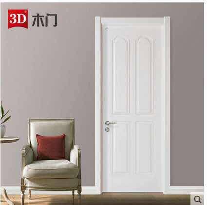 3D wooden door minimalist bedroom door Kitchen Door door Wood door Door Solid Wood Door MAKEUP ROOM DOOR D-626