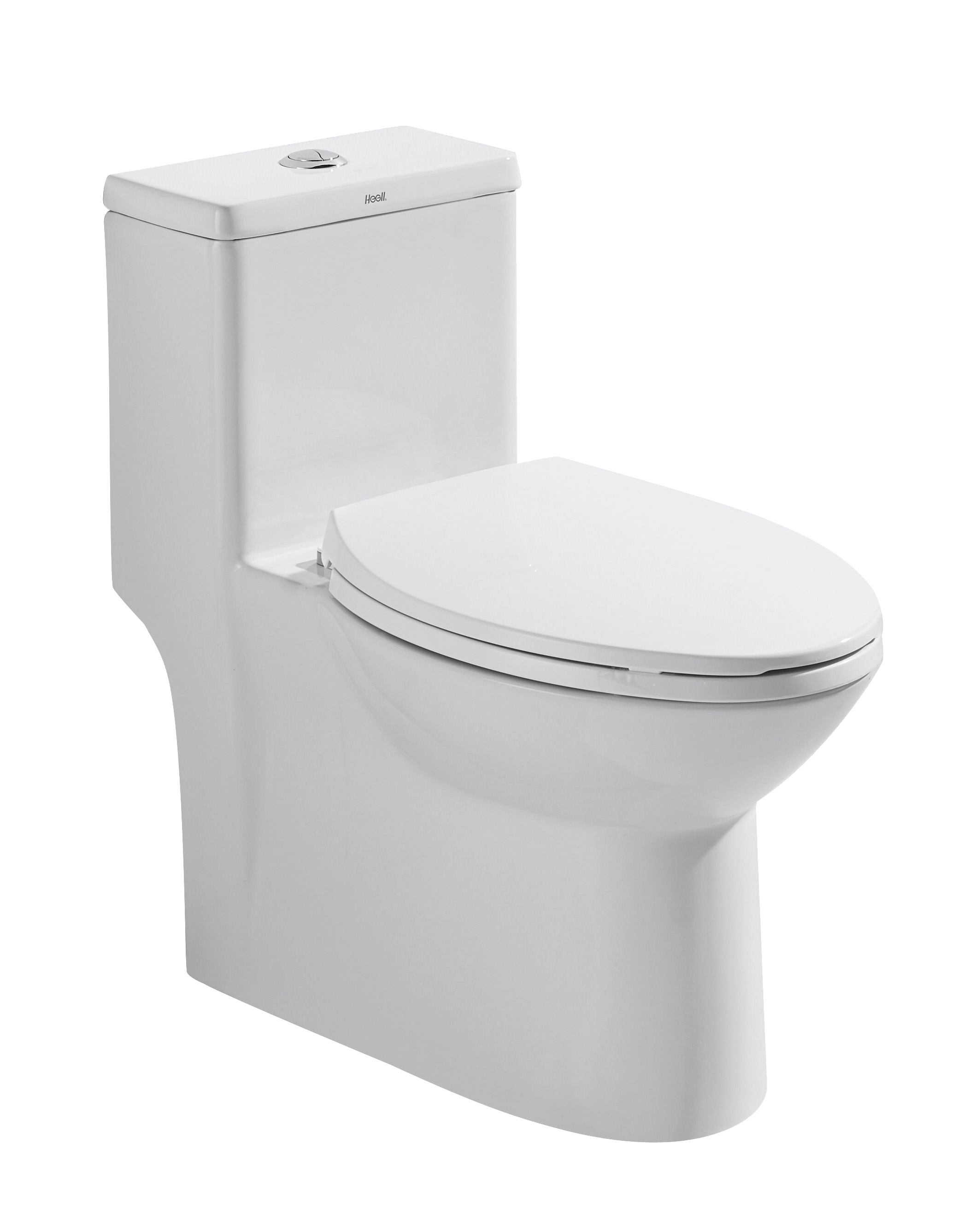 A constant body of toilet with a constant finish.