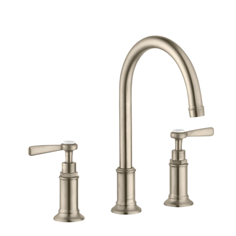 Hansgrohe Masheng Montréal Three-hole face basin tap with a lined handle and lifting overwater cover 16514820