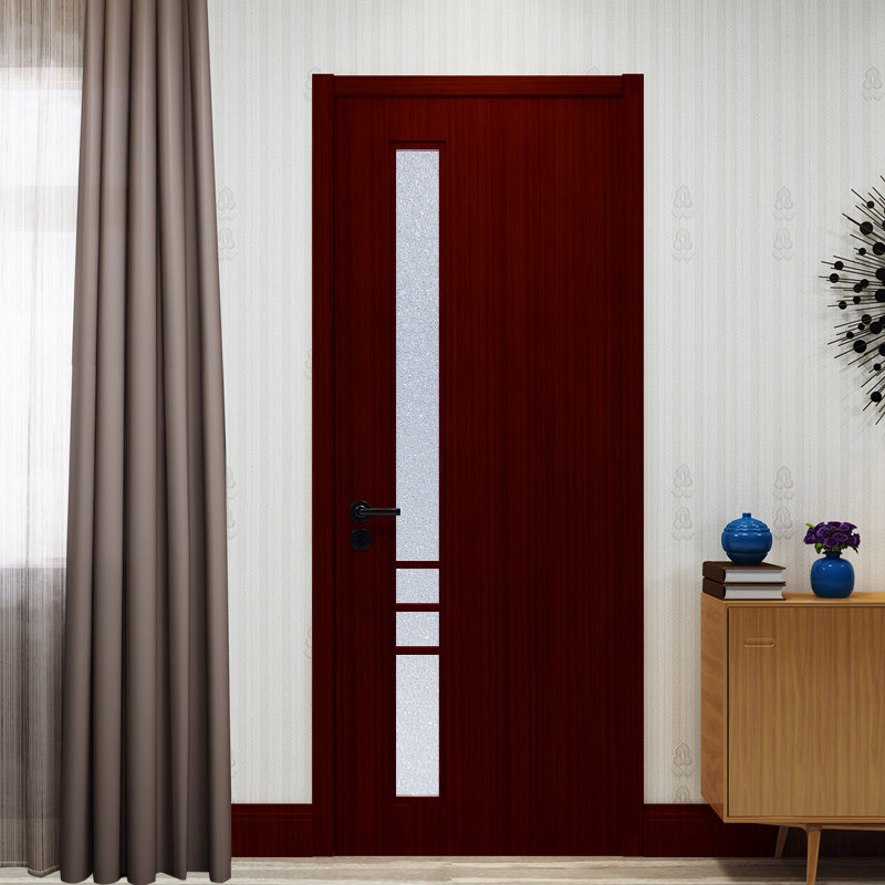 TATA wooden door minimalist indoor kitchen door glass solid wood composite paint door silent door BL-009-J TCZ