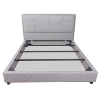 Serta-Elite Bed Frame 1 8-Fir) Microfiber Leather) PU Leather Fabric Solid Wood Bed Light Luxury Bed Frame Modern Simple