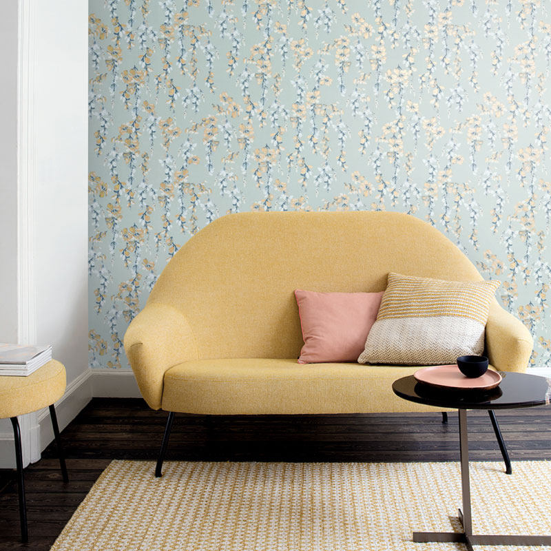 ROEN soft wallpaper rose life LAV602 European style bedroom living room background paper wall imported environmental protection wall